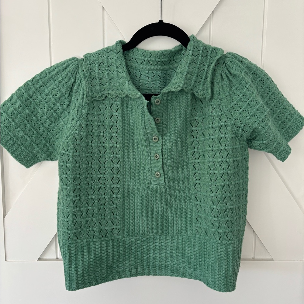 Mint Green Knit Top